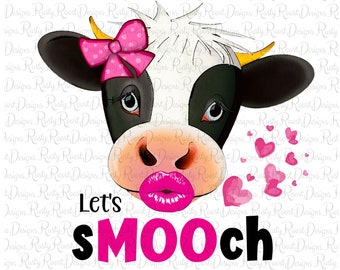 Vamos a besarnos png, descarga de sublimación de San Valentín, descarga digital, gráficos de sublimación, sublimación de vaca, archivos png de San Valentín, vaca png