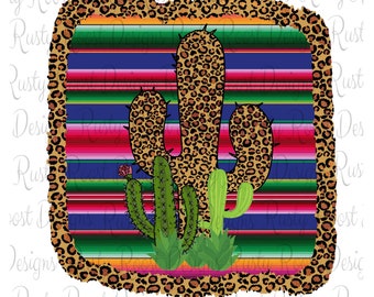 Serape cactus png,Cactus sublimation designs downloads,digital download,leopard cactus design,leopard frame,sublimation graphics,printable