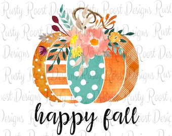 Happy fall png,fall sublimation designs downloads,digital download,Fall design,sublimation graphics,pumpkin sublimation,printable