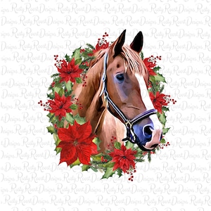 Christmas horse png, Christmas sublimation designs downloads, digital download, sublimation graphics, horse sublimation png, horse png files