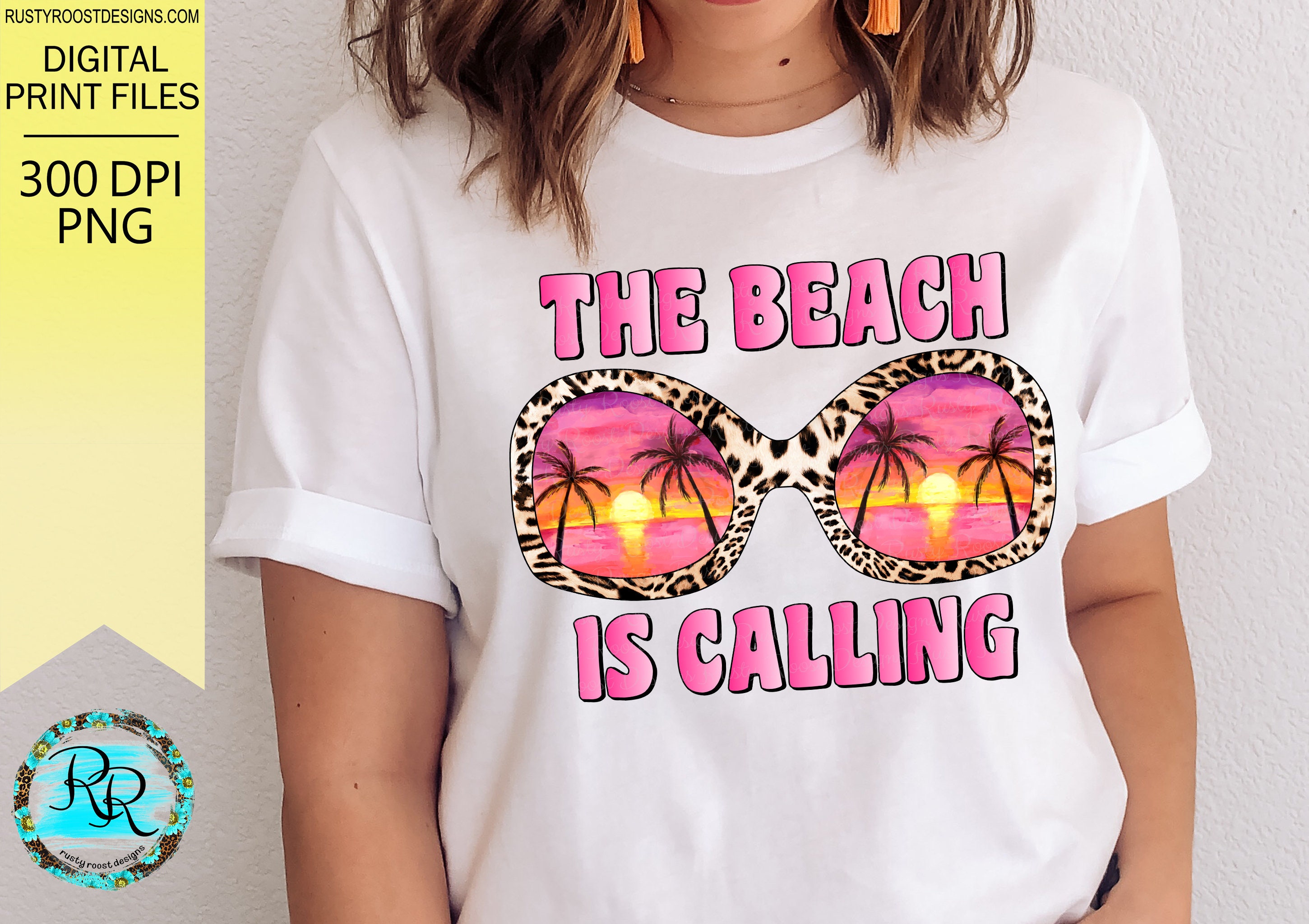 The Beach is Calling PNG Summer Sublimation Designs Sunset - Etsy