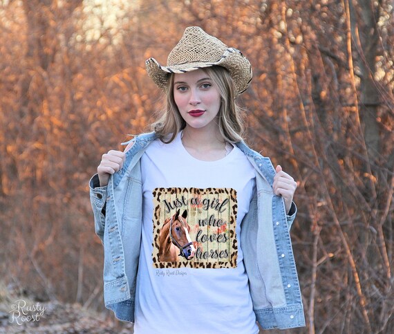 Love Stylish Horse Head T-Shirt For Women And Girls Love Stylish Horse Head T-Shirt For Women And Girls
