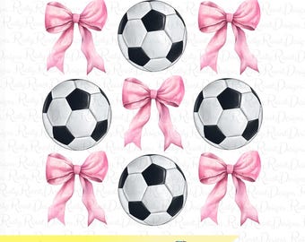Coquette Soccer Png, Soccer sublimation designs, coquette shirt design, sports png, Soccer and pink bows Png