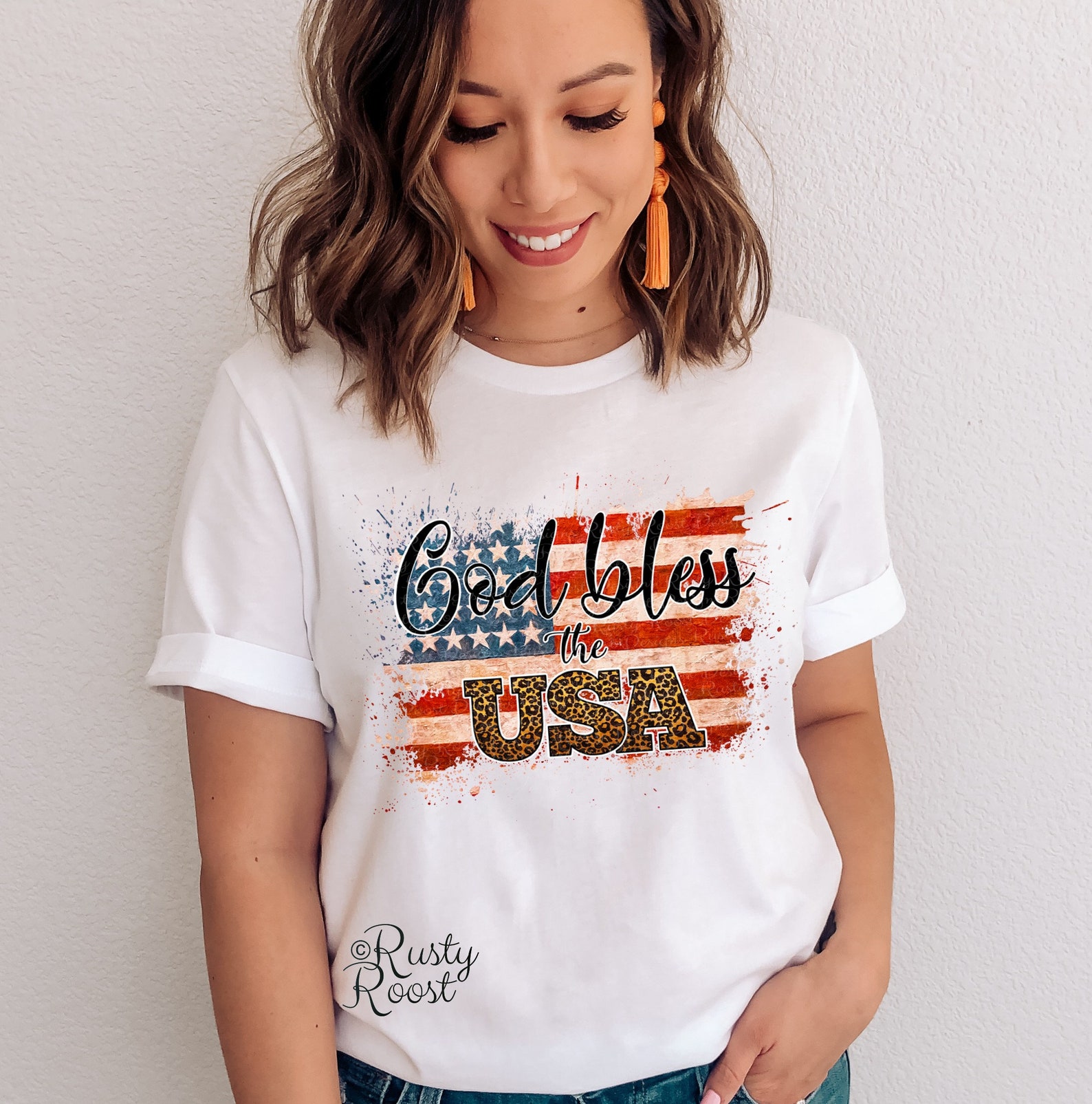 God Bless the USA Png 4th of July Sublimation Designs - Etsy