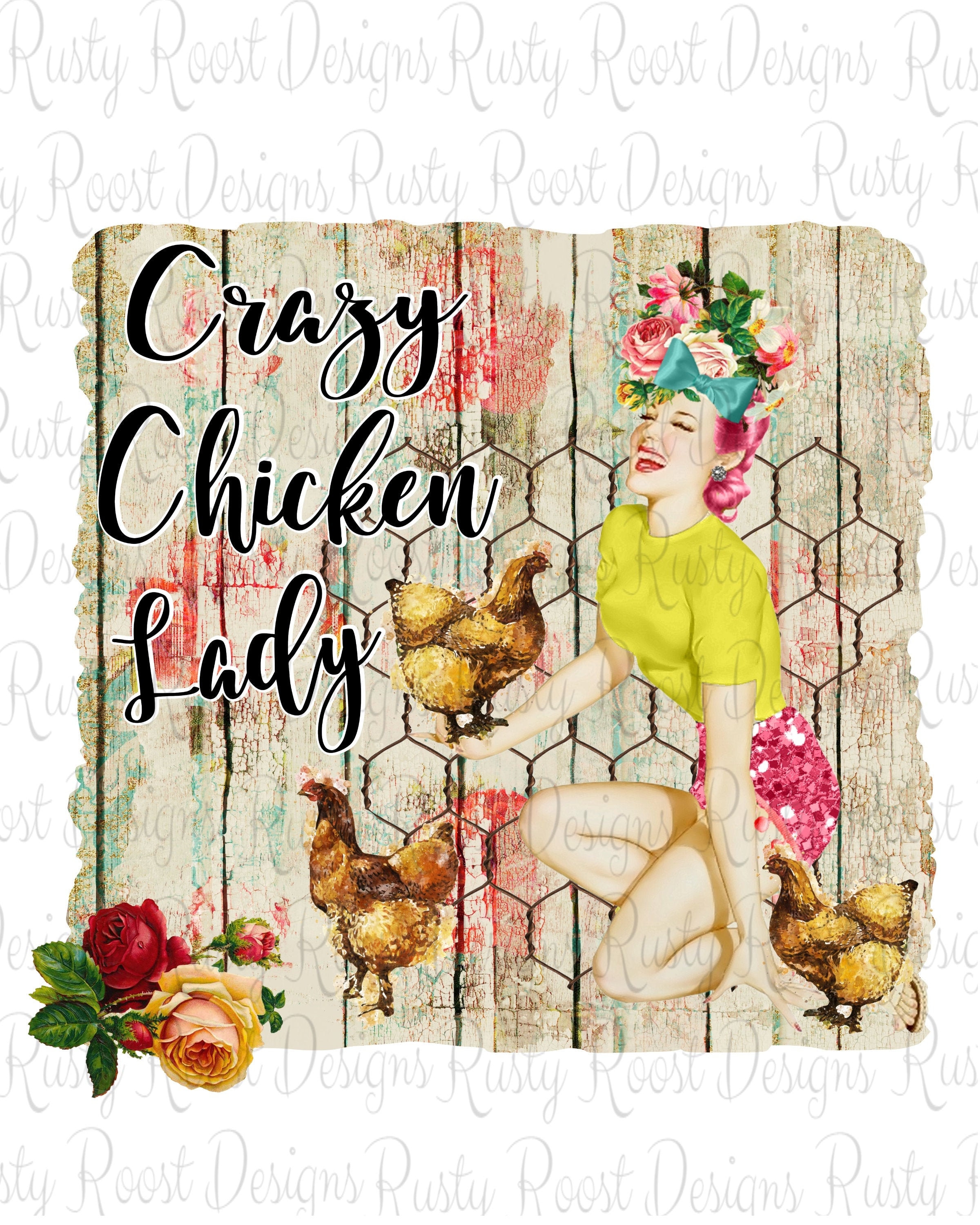 Chicken Sublimation Designs Downloads Sublimation Graphics - Etsy