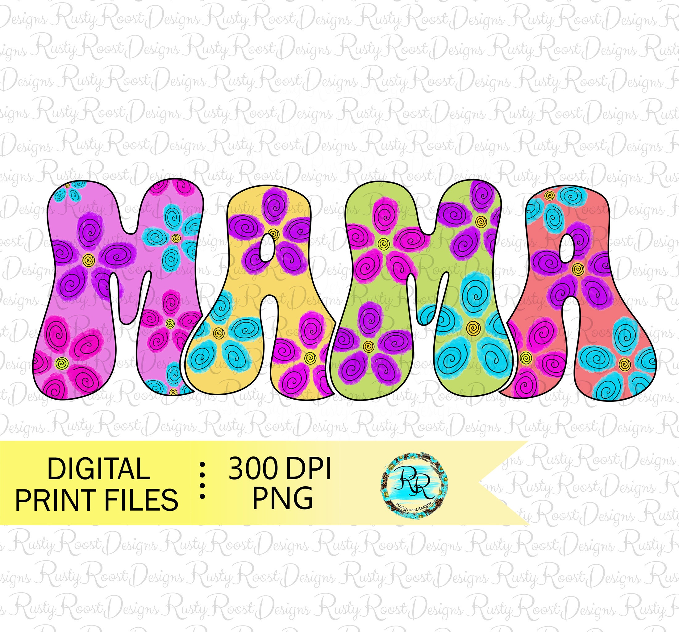 Mama PNG Retro Mama Sublimation Designs Downloads Mom Png - Etsy