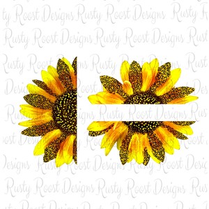 May include: A yellow sunflower with black and brown leopard print accents. The sunflower is painted in a watercolour style.