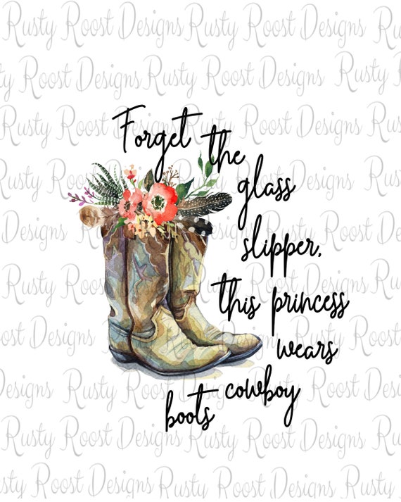 Cowgirl Boots Pngboots With Flowersdigital Downloadboots | Etsy