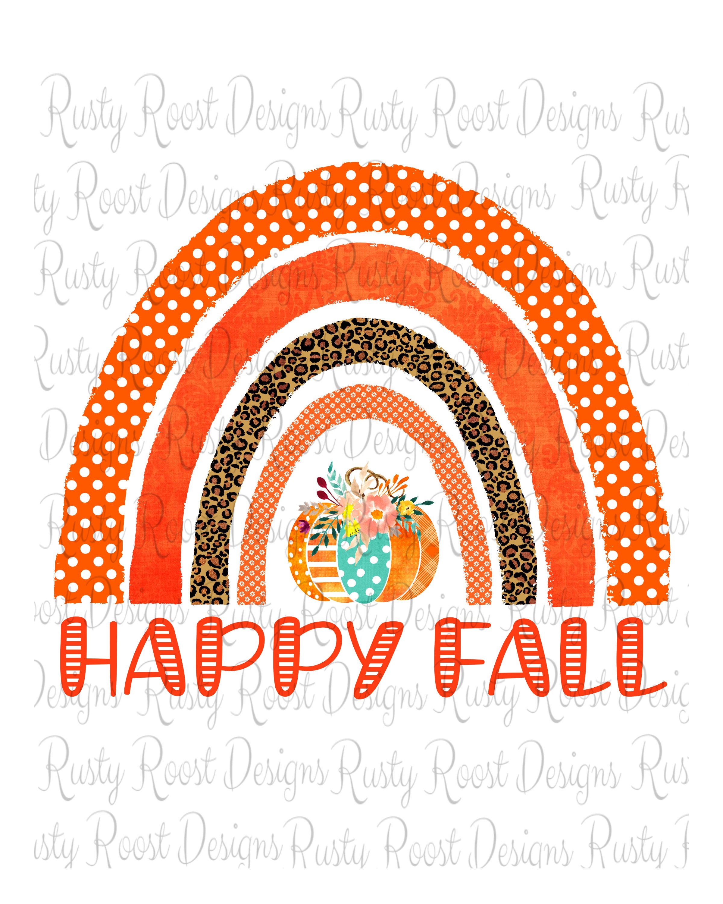 Home & Living Wall Decor Happy fall png,Hello Fall Rainbow Sublimation ...