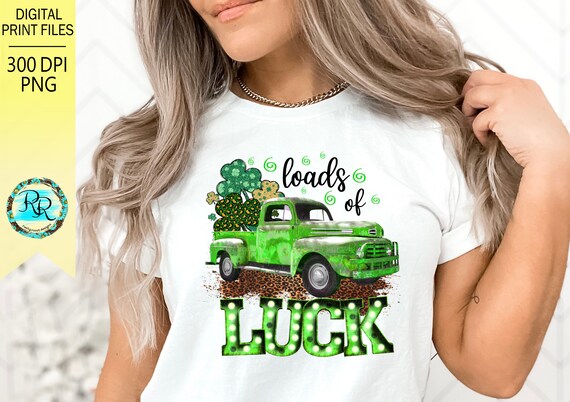 Loads Of Luck Truck Golden Retriever St Patrick's Day T-Shirt Loads Of Luck Truck Golden Retriever St Patrick's Day T-Shirt