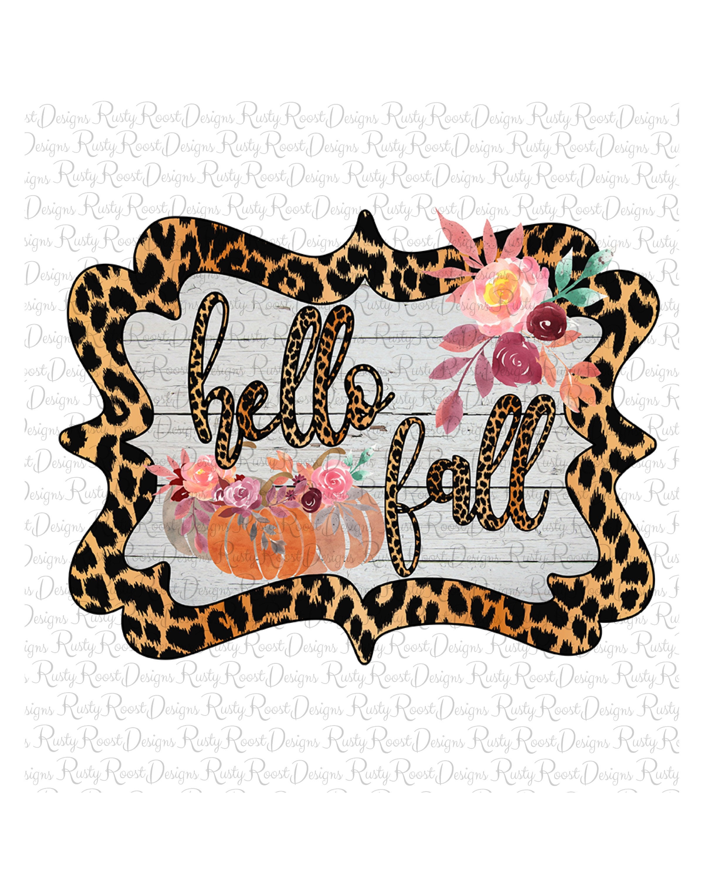 Hello Fall Png, Fall Sublimation Designs Downloads, Digital Download ...