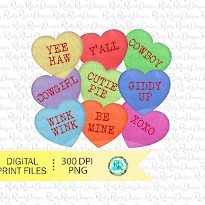 Valentine hearts png, Valentines sublimation designs downloads, digital download, sublimation graphics, tshirt design, western hearts png