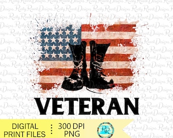 Nedladdningar av sublimeringsdesigner för veteraner, digital nedladdning, patriotisk skjortdesign, sublimering av USA-flaggan png, nödställd flagga png, utskrivbar