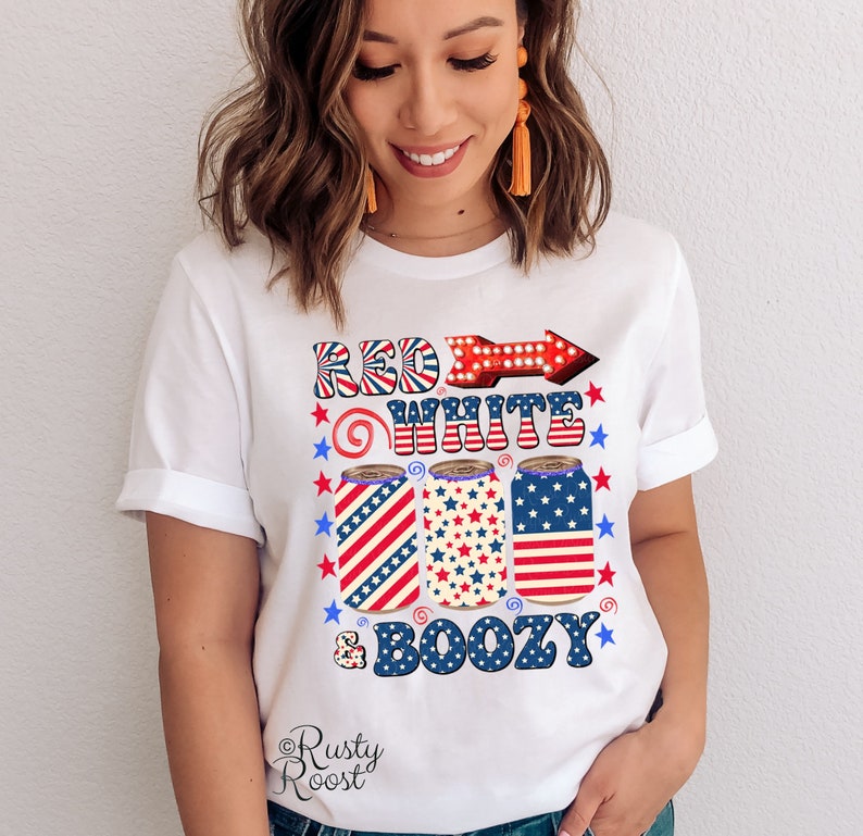 Red White and Boozy Png 4th of July Sublimation Designs - Etsy