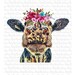 Cow sublimation designs downloads, digital download, Cow with flowers, sublimation graphics, funny sublimation, heifer png design, printable