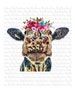 Cow sublimation designs downloads, digital download, Cow with flowers, sublimation graphics, funny sublimation, heifer png design, printable 