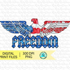 フリーダム イーグル png、7 月 4 日の昇華デザインのダウンロード、愛国的な PNG デザイン、メモリアル デー、米国旗 PNG、イーグル T シャツ PNG
