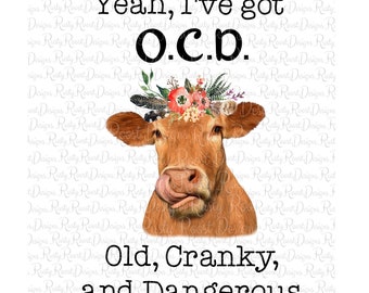 Cow sublimation designs downloads, Cow with flowers, instant download, sublimation graphics, funny cow sublimation, heifer png design