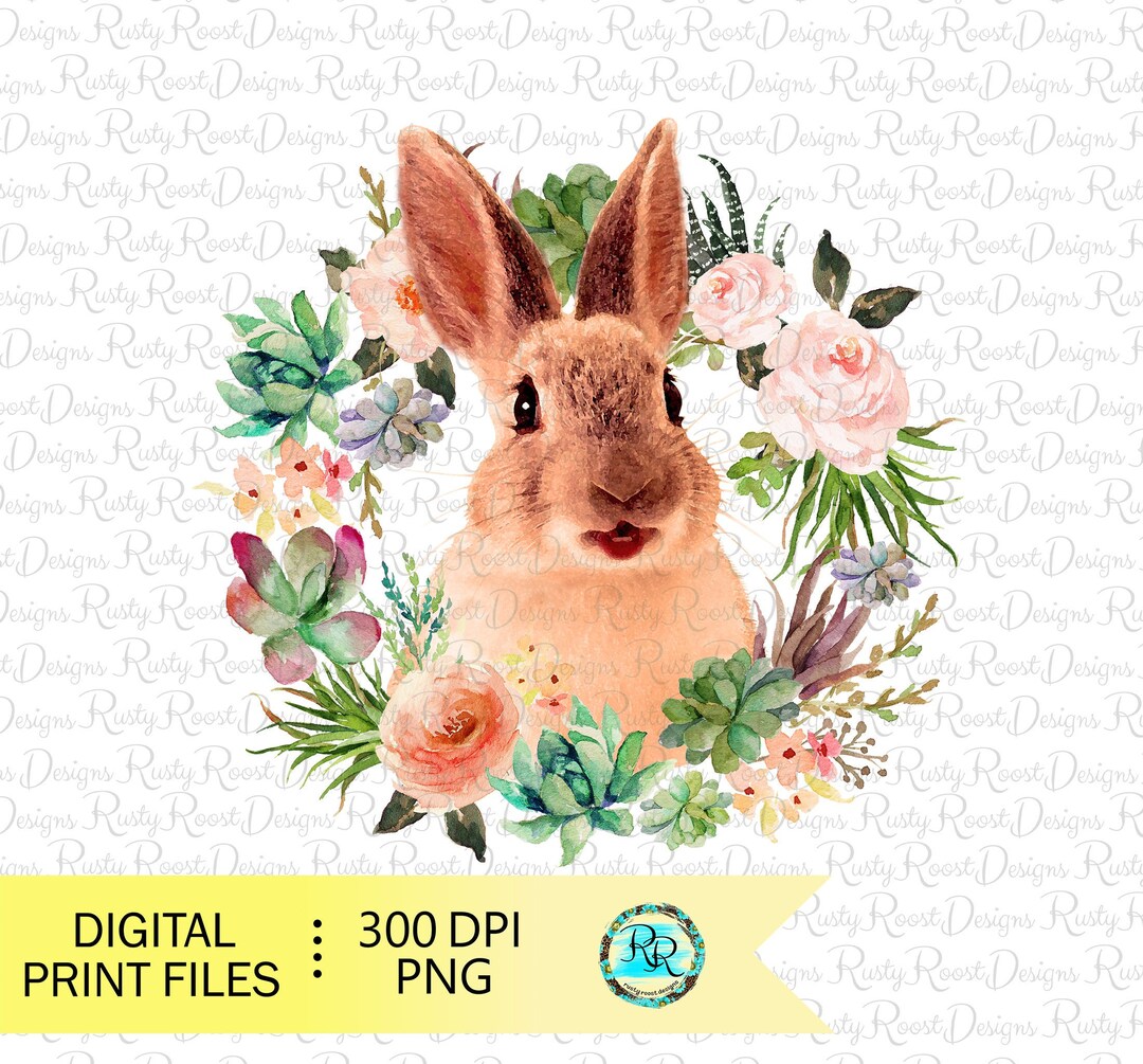Easter Bunny Png, Rabbit Sublimation Design ,digital Download, Bunny ...