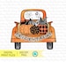 Trick or Treat png, Halloween sublimation designs downloads, digital download, pumpkin truck design, sublimation graphics, pumpkin PNG 