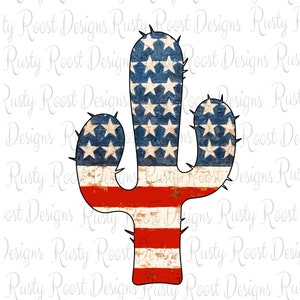 Téléchargements de modèles de sublimation de cactus, drapeau de cactus png, téléchargement numérique, graphiques de cactus, png de drapeau des Etats-Unis, graphiques de sublimation, conception de t-shirt
