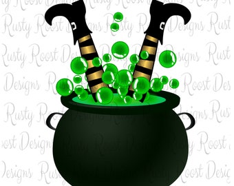 Cauldron Witch feet png, Halloween sublimation designs downloads, digital download, sublimation graphics, trick or treat png, printable
