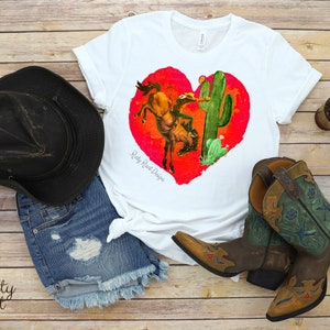 Cowboy Valentine Png, nedladdningar av västerländska sublimeringsdesigner, sublimeringsgrafik, cowboy Valentine Png, Rodeo Png, cowgirl Valentine bild 3