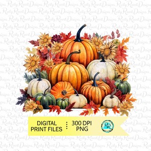 Pumpkin sublimation designs, Fall scene png, Fall tshirt designs, Pumpkin scene png, Fall sublimation PNG, Printable design