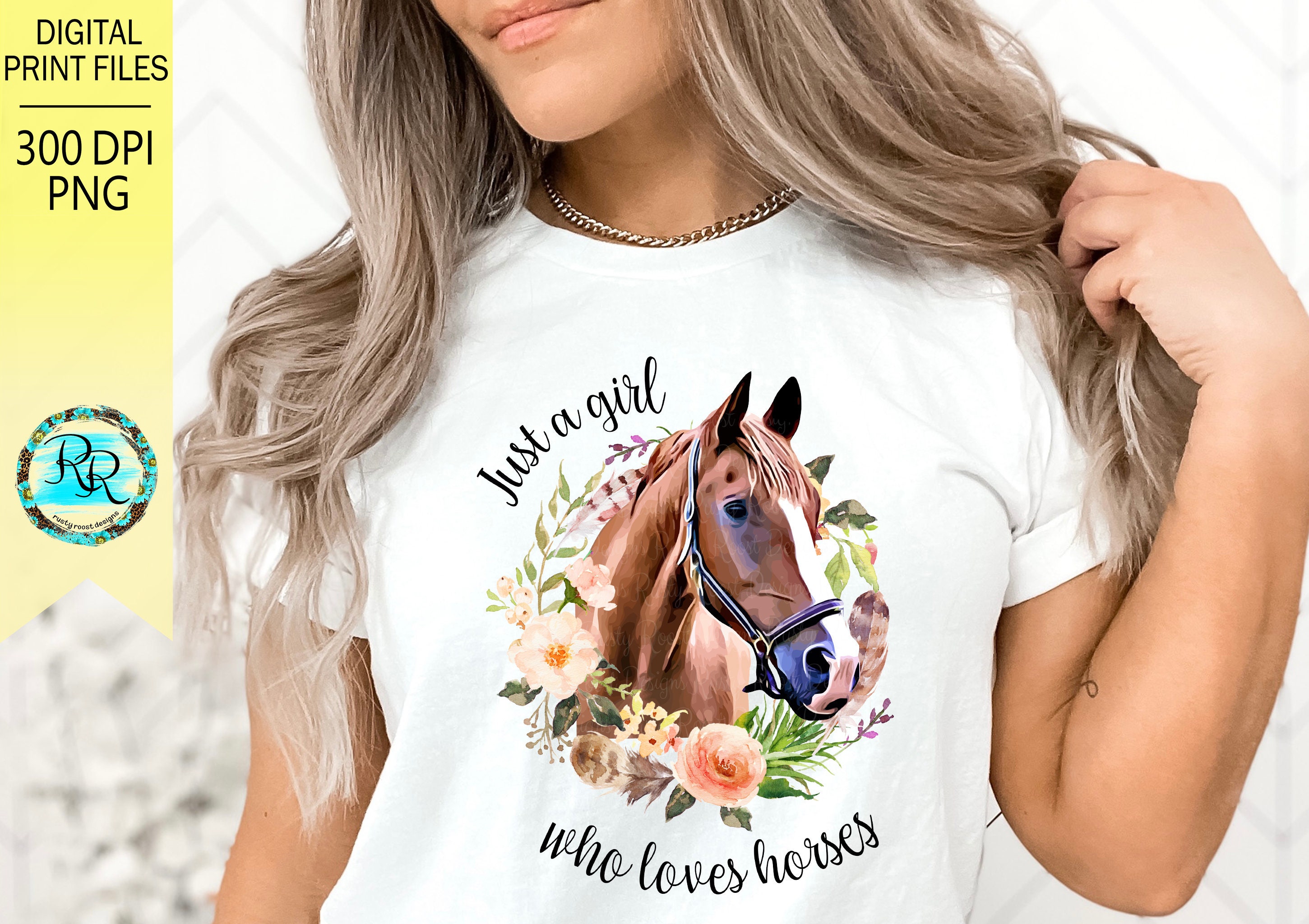 Just a Girl Who Loves Horses Png Horse Sublimation Designs - Etsy