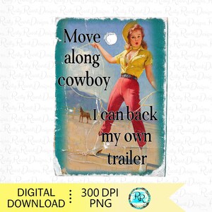 Move along cowboy-png, retro-westerse sublimatieontwerpen downloads, sublimatieafbeeldingen, rodeo-png-bestanden, retro cowgirl-png, shirtontwerp