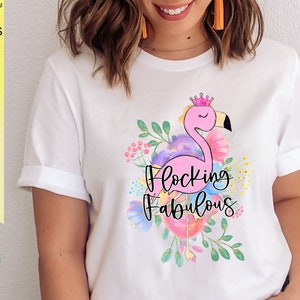 Flocking Fabulous PNG, Flamingo Sublimation Designs Downloads ...