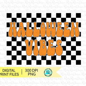 Halloween vibes Png, Halloween sublimation designs downloads, Retro Halloween PNG, Halloween PNG, printable artwork
