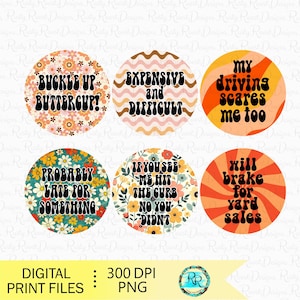 Car Coaster PNG bundle, Funny Car coaster Png, Car coaster sublimation designs, Retro Coasters, Sarcastic Png designs