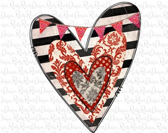 Valentine sublimation designs download, digital download, sublimation graphics, whimsical hearts, Happy Valentines day, Valentine heart png