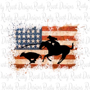 Rodeo roping png, rodeo sublimation designs downloads, digital download, sublimation graphics, USA flag png, western png files