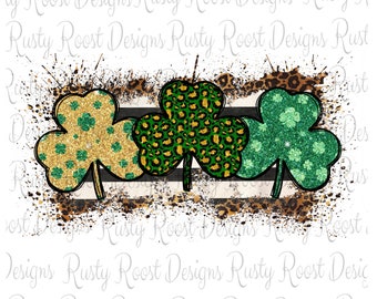 St. Patrick's Day png,St. Patricks day sublimation designs downloads,digital download,sublimation graphics,shamrocks,printable,leopard print