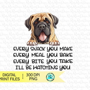 マスチフ犬 PNG、昇華デザインのダウンロード、面白い犬の T シャツのデザイン、デジタル ダウンロード、かわいい犬、印刷可能なアート