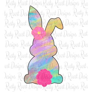 Easter bunny png, Easter sublimation designs, digital download, sublimation graphics, pastel bunny, watercolor rabbit, Printable design