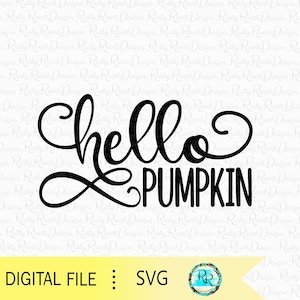 Hello Pumpkin SVG, Jesienny znak na drzwi SVG, Plik do cięcia, Drewniany znak SVG, Zawieszka na drzwi SVG, Znak Hello Pumpkin SVG, Jesień SVG