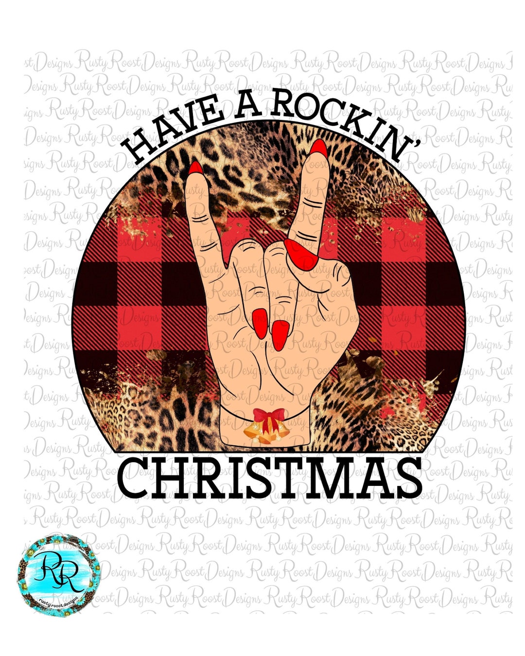 Have a Rockin' Christmas Png, Christmas Sublimation Designs, PNG for ...