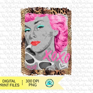 Retro Valentine&#39;s sublimation designs downloads, retro woman png, Valentine&#39;s Day t-shirt, love Valentines png,  sublimation graphics