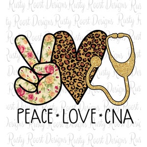 Paz, amor, CNA png, descargas de diseños de sublimación, gráficos de sublimación, sublimación CNA, descarga digital, atención médica, imprimible, DTG