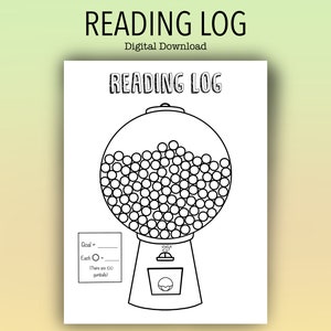 Lista de lectura imprimible / Registro de libros / Minutos leídos / Gráfico