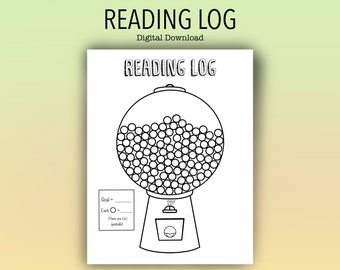 Lista de lectura imprimible / Registro de libros / Minutos leídos / Gráfico