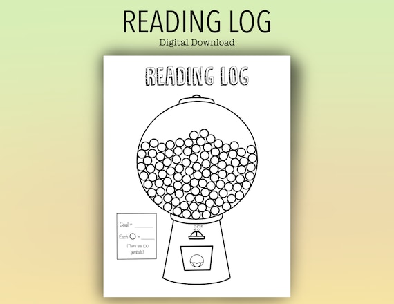Printable Reading List / Book log  / Minutes Read / Chart