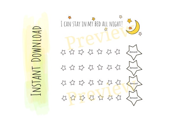 Stay In Bed Chart Printable