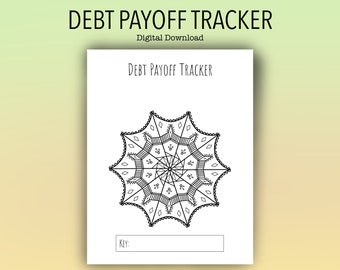 Printable Debt Payoff Tracker / mandala / budget / instant download