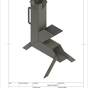 Rocket stove drawing set