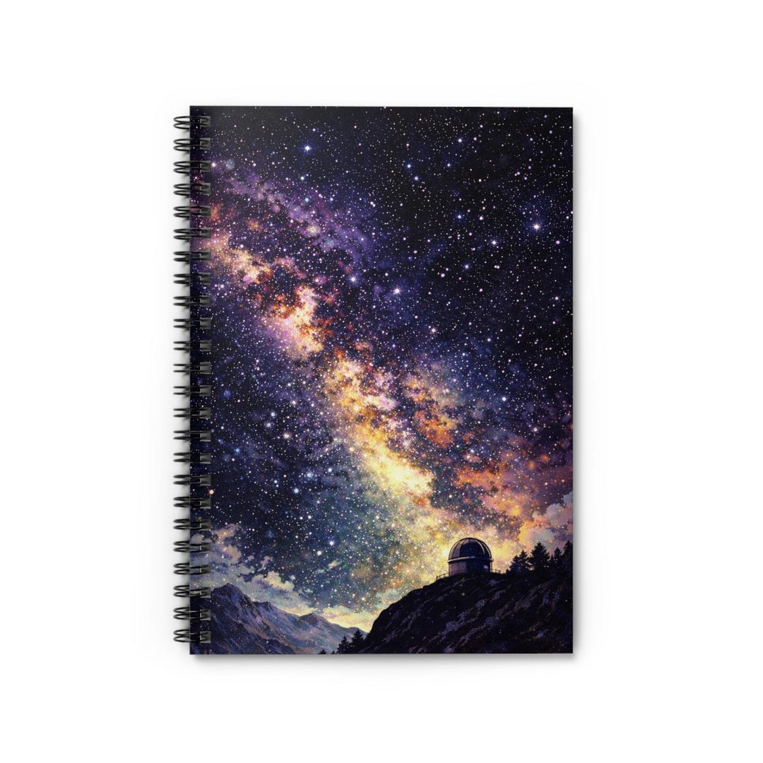 Milky Way Observatory Spiral Notebook | Ruled Journal - Etsy