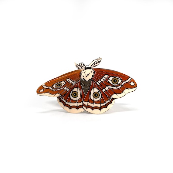 Lunar Moth Hair Claw, Bug Claw Clip